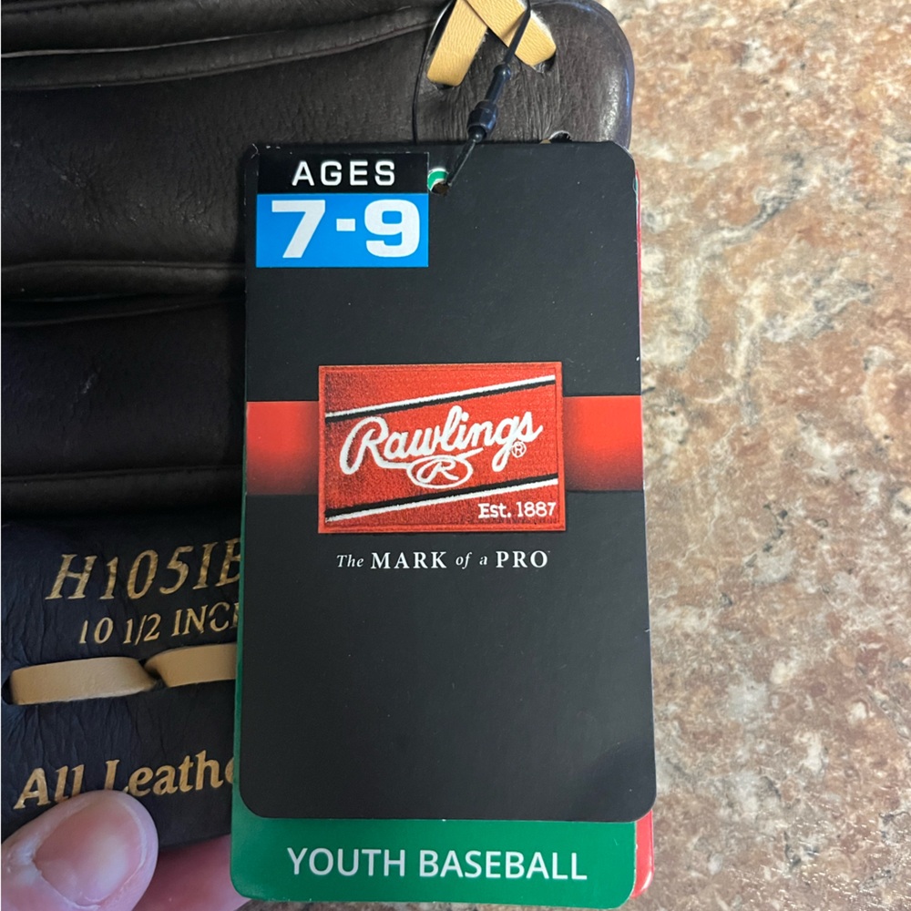 *NWT* Rawlings Youth Baseball Glove - All Leather Highlight Series, Age 7-9 - Picture 4 of 6